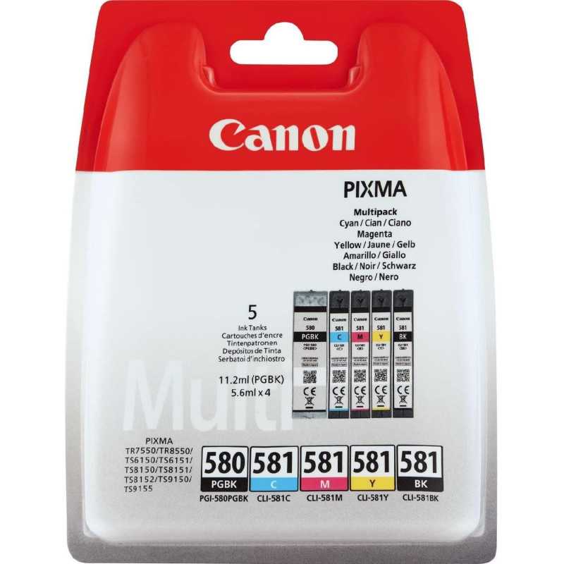 Canon PGI-580/CLI-581 Pack de 5 Cartouches au meilleur prix