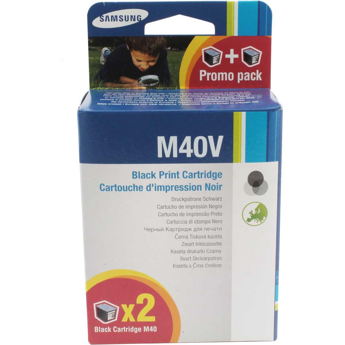 Samsung M40V Noir Pack de 2 Cartouches d'encre d'origine Samsung M40V Noir Pack de 2 Cartouches d'encre d'origine
