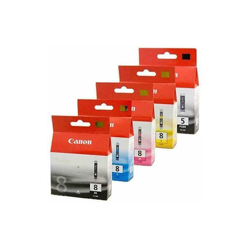 Canon CLI-8/PGI-5BK Noir couleur Pack de 5 cartouches au meilleur prix