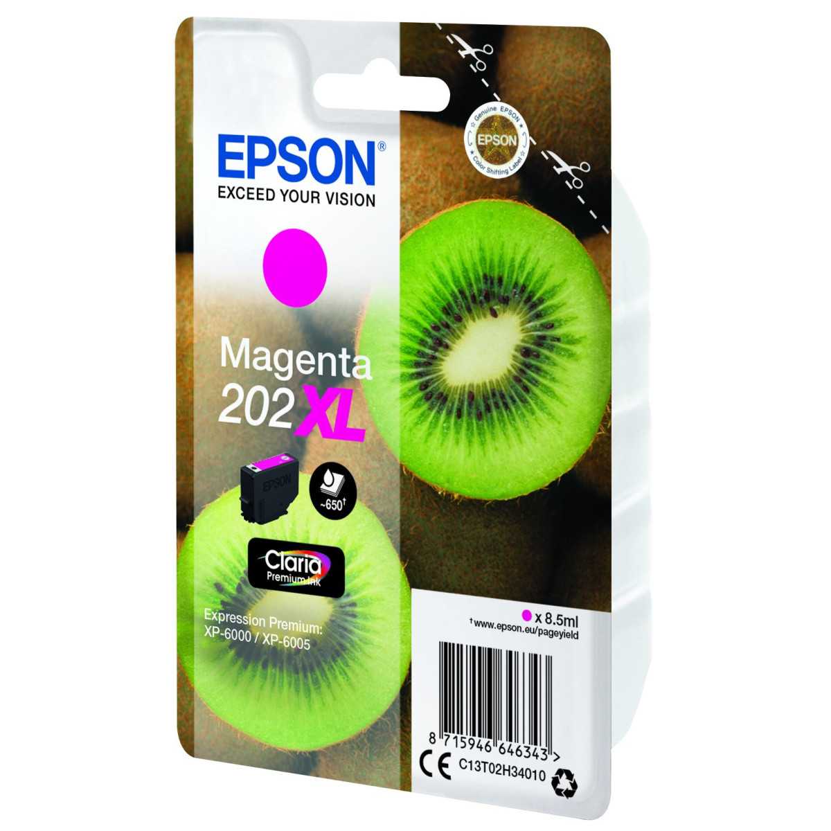 Epson 202XL Kiwi Magenta cartouche d'encre d'origine au meilleur prix Epson 202XL Kiwi Magenta cartouche d'encre d'origine au meilleur prix