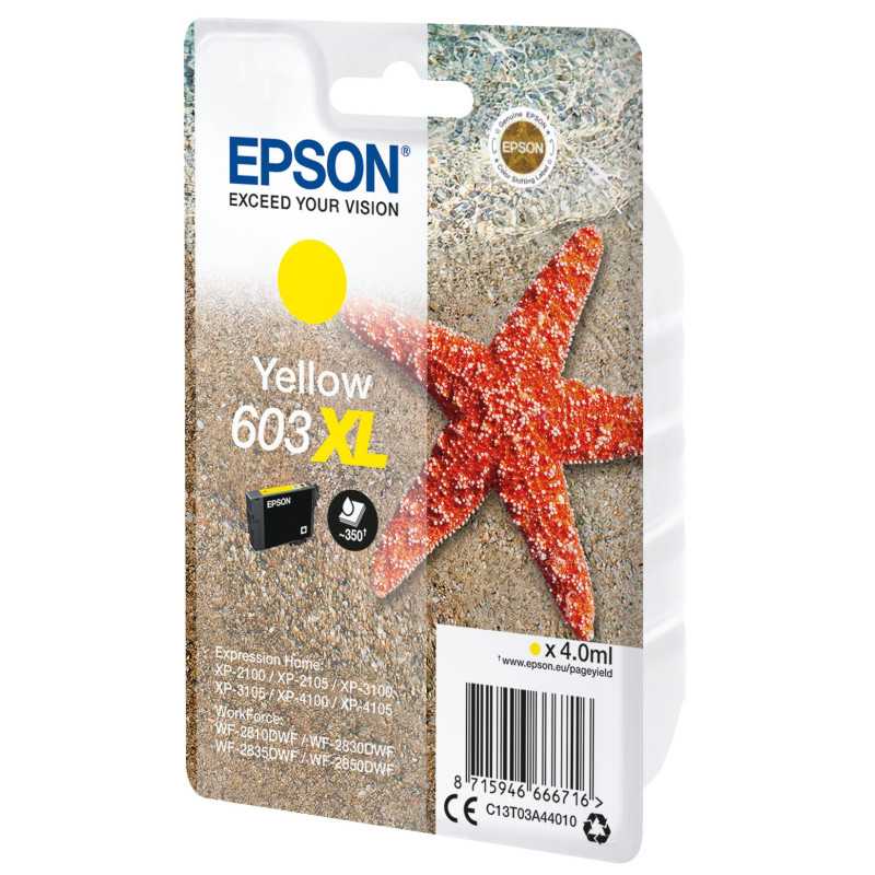 Epson 603XL Jaune Etoile de Mer Cartouche d'encre au meilleur prix