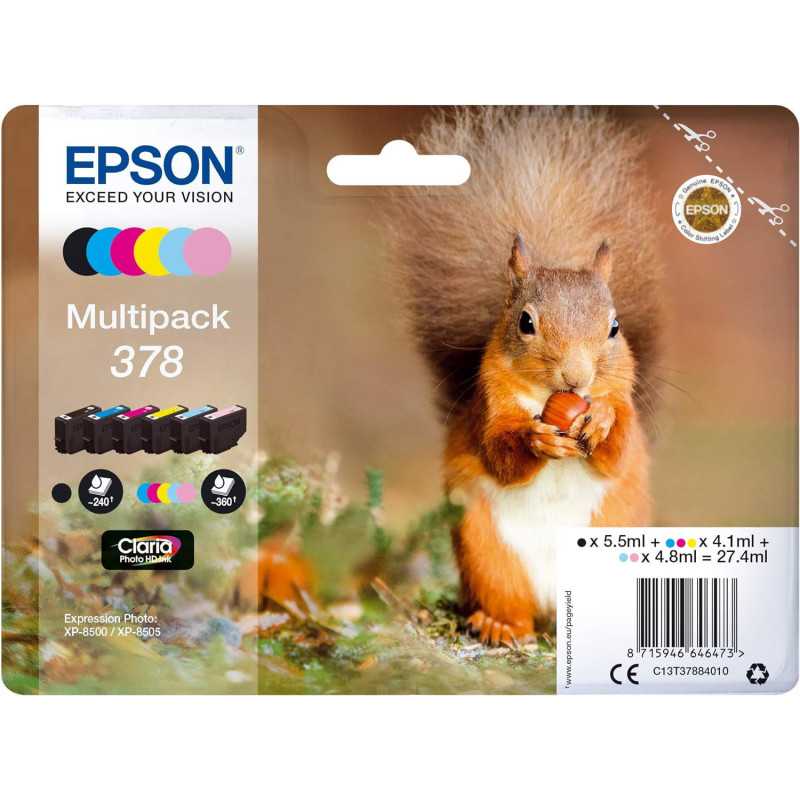 Epson 378 Noir couleur Écureuil Cartouches d'encre au meilleur prix