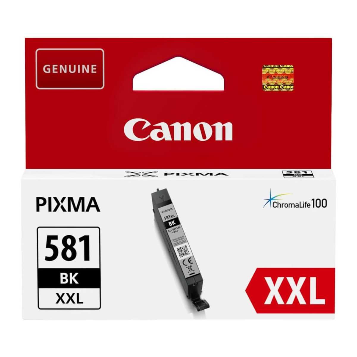 Canon CLI-581BK XXL Noir cartouche d'encre d'origine au meilleur prix Canon CLI-581BK XXL Noir cartouche d'encre d'origine au meilleur prix