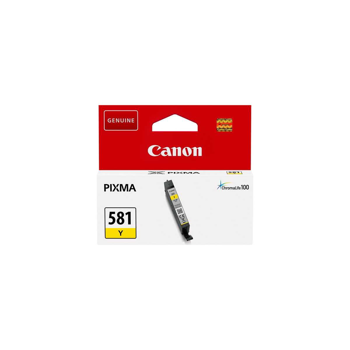 Canon CLI-581Y Jaune cartouche d'encre d'origine au meilleur prix Canon CLI-581Y Jaune cartouche d'encre d'origine au meilleur prix