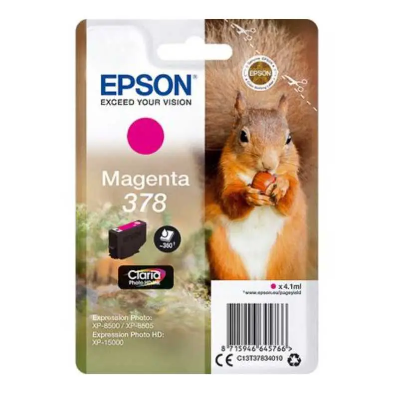 Epson 378 Magenta Ecureuil Cartouche authentique au meilleur prix Epson 378 Magenta Ecureuil Cartouche authentique au meilleur prix