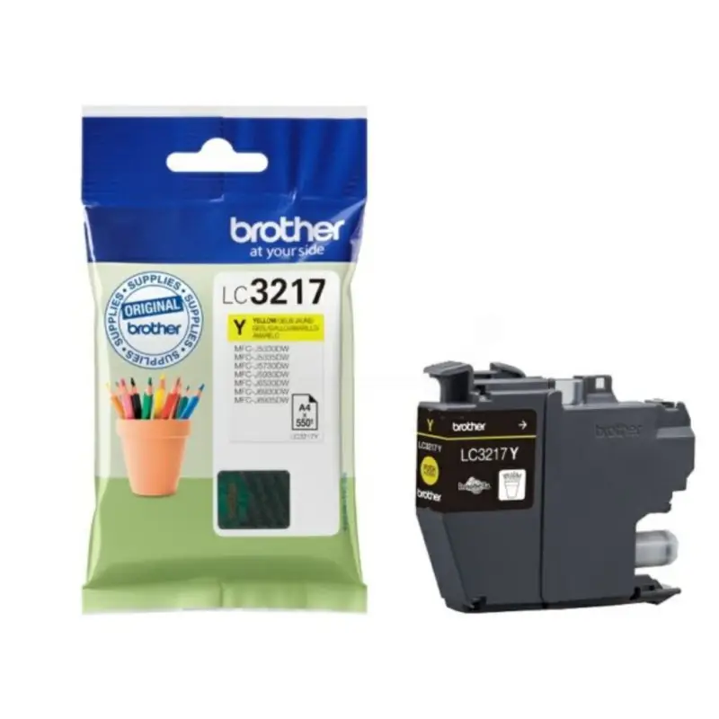 Brother LC3217Y Jaune Cartouche d'encre d'origine