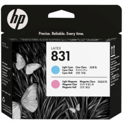 HP 831 Magenta clair/cyan clair Tête d'impression d'origine - CZ679A