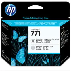 HP 771 Photo noir gris clair Tête d'impression d'origine - CE020A