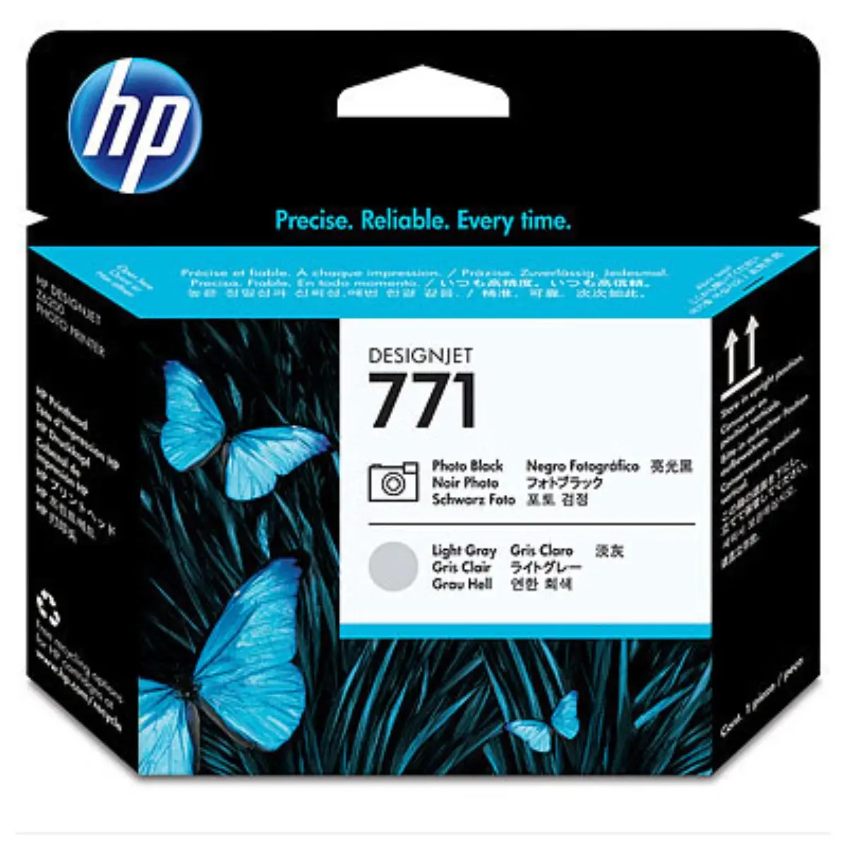 HP 771 Photo noir gris clair Tête d'impression d'origine - CE020A