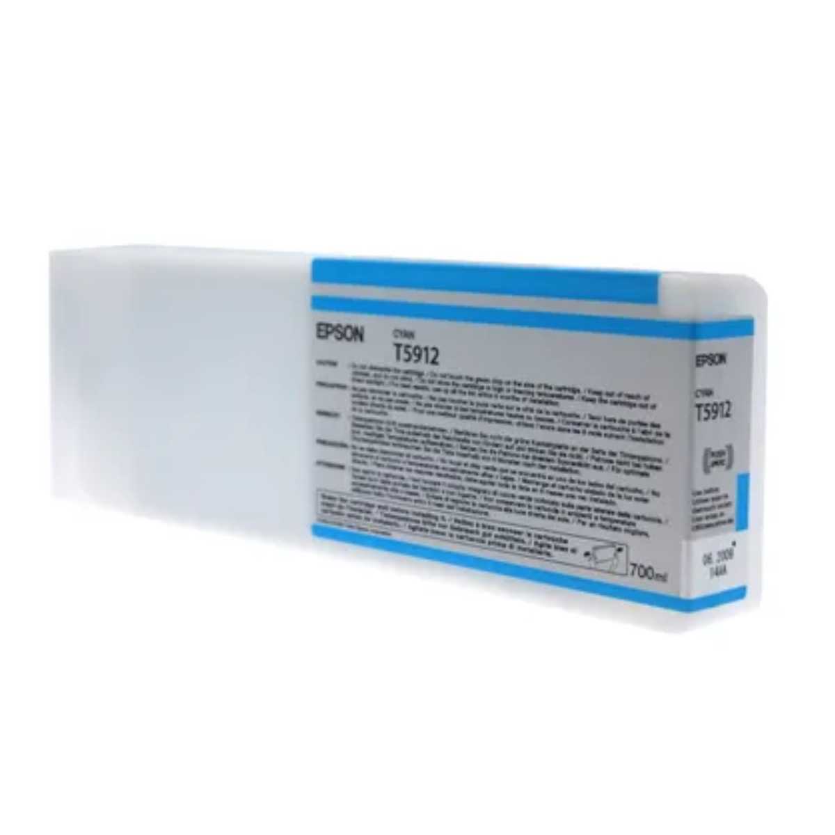 Cartouche Epson T5912 Cyan originale encre pigmentaire pour Stylus Pro Cartouche Epson T5912 Cyan originale encre pigmentaire pour Stylus Pro