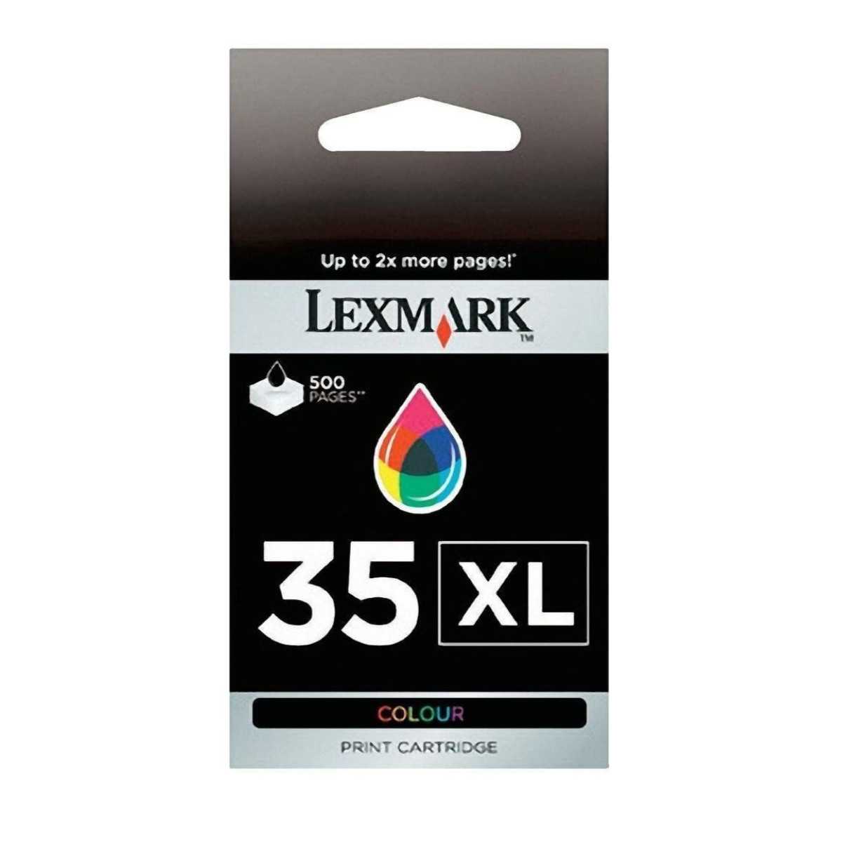Lexmark 35XL Couleur Cartouche d'encre d'origine au meilleur prix Lexmark 35XL Couleur Cartouche d'encre d'origine au meilleur prix