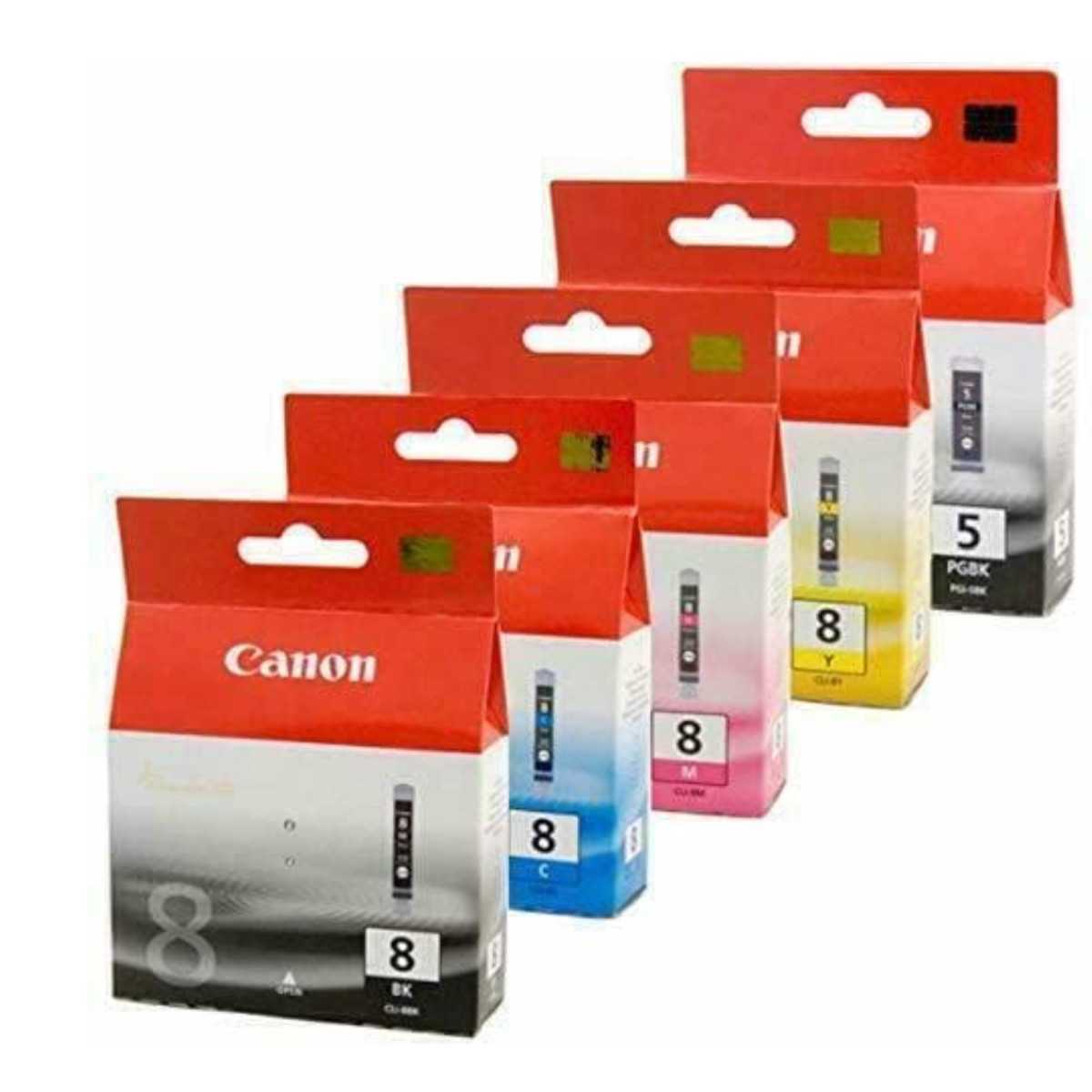 Canon CLI-8/PGI-5BK Noir couleur Pack de 5 cartouches au meilleur prix