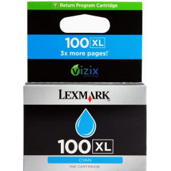 Lexmark 100XL Cyan Cartouche authentique au meilleur prix