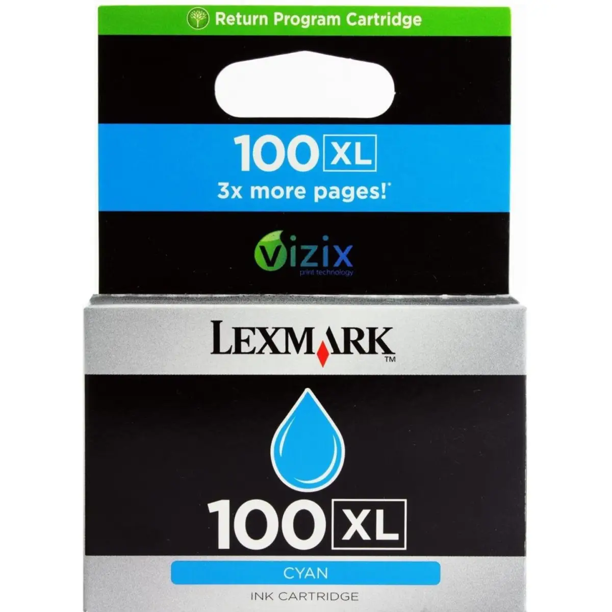 Lexmark 100XL Cyan Cartouche authentique au meilleur prix