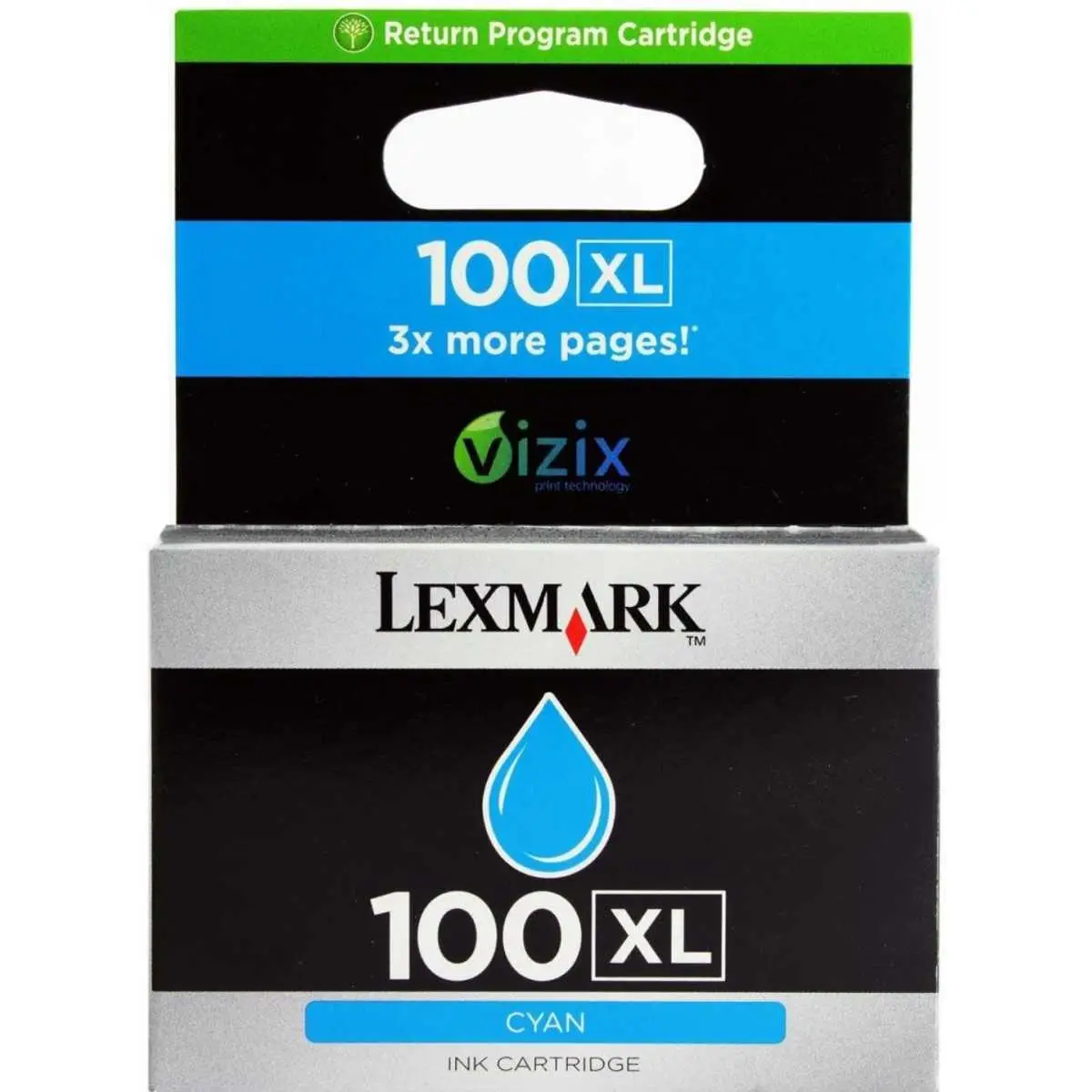 Lexmark 100XL Cyan Cartouche authentique au meilleur prix