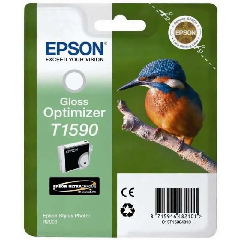 Epson T1590 Gloss optimiseur Martin pêcheur pas chère sur cartouches-fr.com