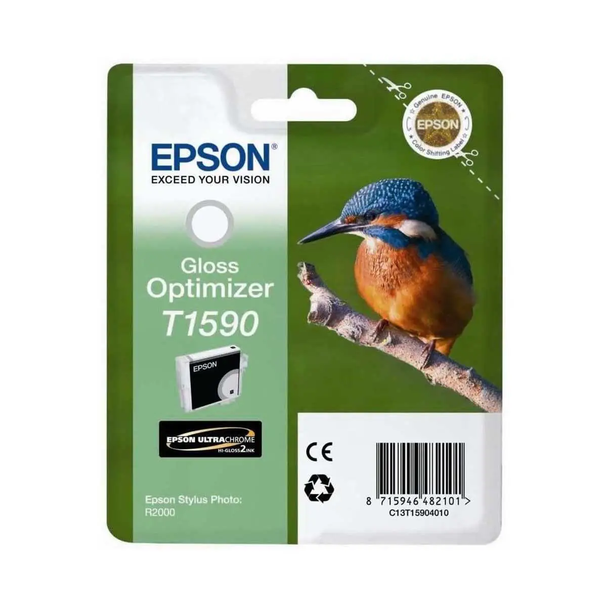 Epson T1590 Gloss optimiseur Martin pêcheur pas chère sur cartouches-fr.com