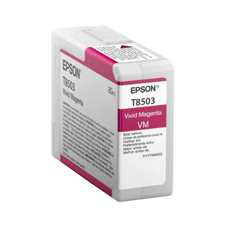 EPSON T8503 Vivid magenta pas chère sur cartouches-fr.com