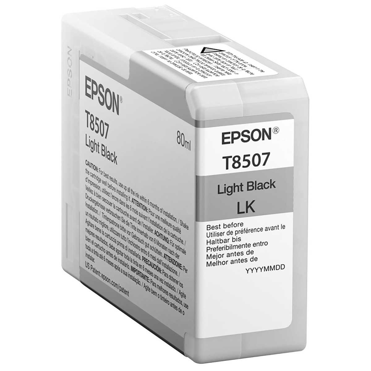 EPSON T8507 Noir clair Cartouche d'encre d'origine