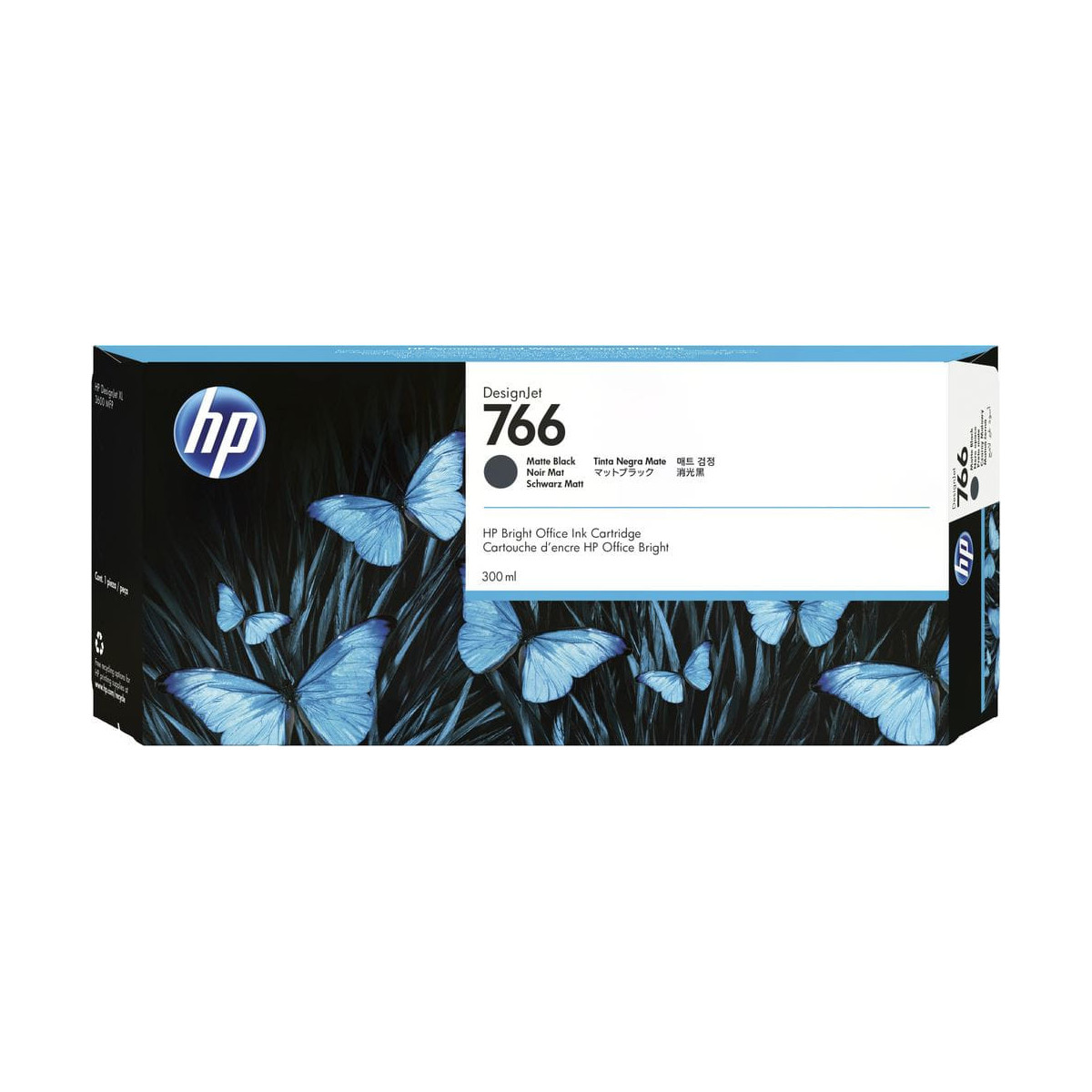 HP 766 Matte black Cartouche d'encre d'origine - P2V92A