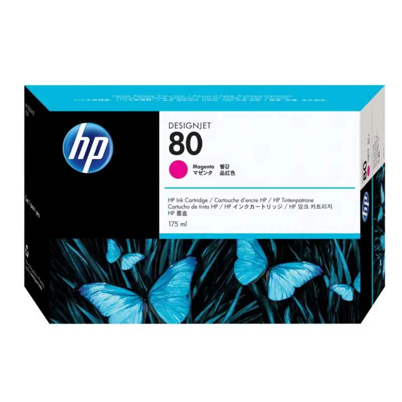 HP 80 Magenta Cartouche d'encre d'origine 175 ml - C4874A