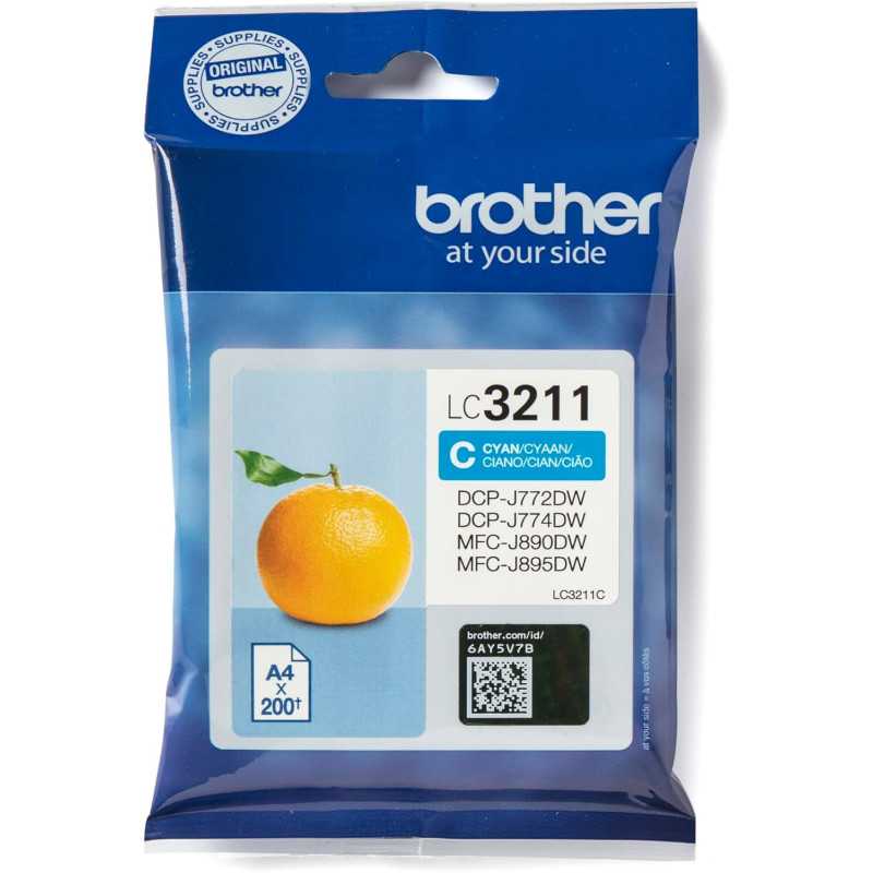 Brother LC3211 Cyan Cartouche d'encre d'origine