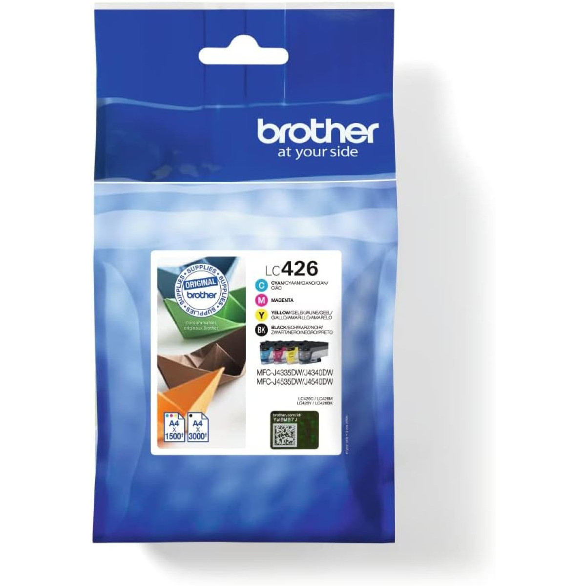 Brother LC426 Noir couleur Multipack de 4 cartouches d'encre d'origine
