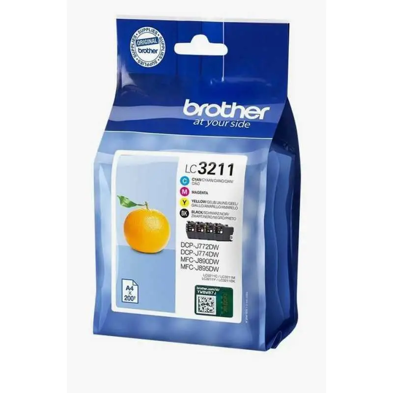 Brother LC3211 Noir couleur Pack de 4 Cartouches d'encre d'origine
