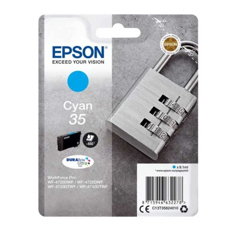 Epson 35 Cyan Cadenas Cartouche authentique au meilleur prix