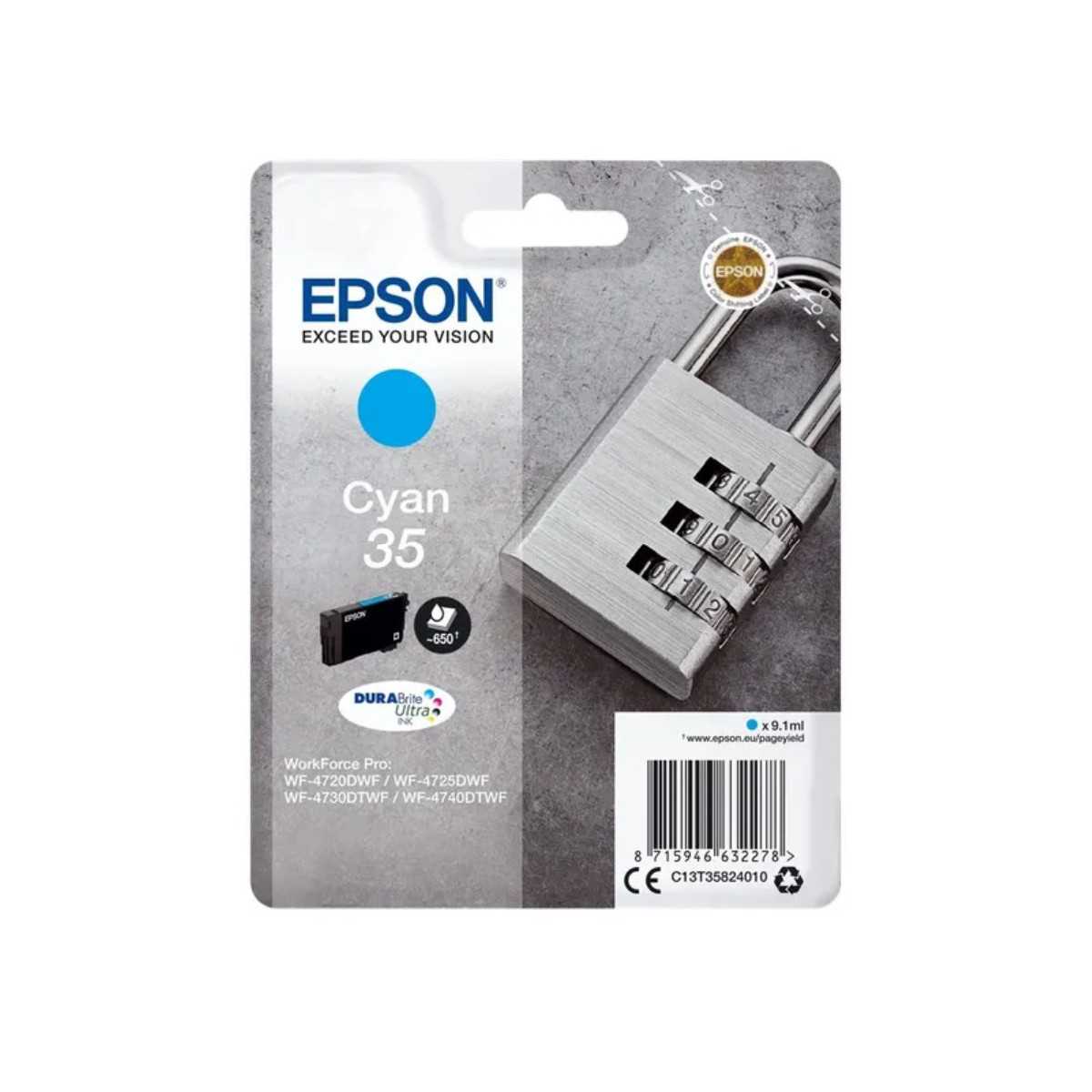 Epson 35 Cyan Cadenas Cartouche authentique au meilleur prix