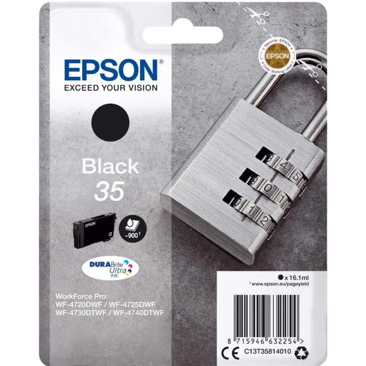 Epson 35 Noir Cadenas Cartouche authentique au meilleur prix