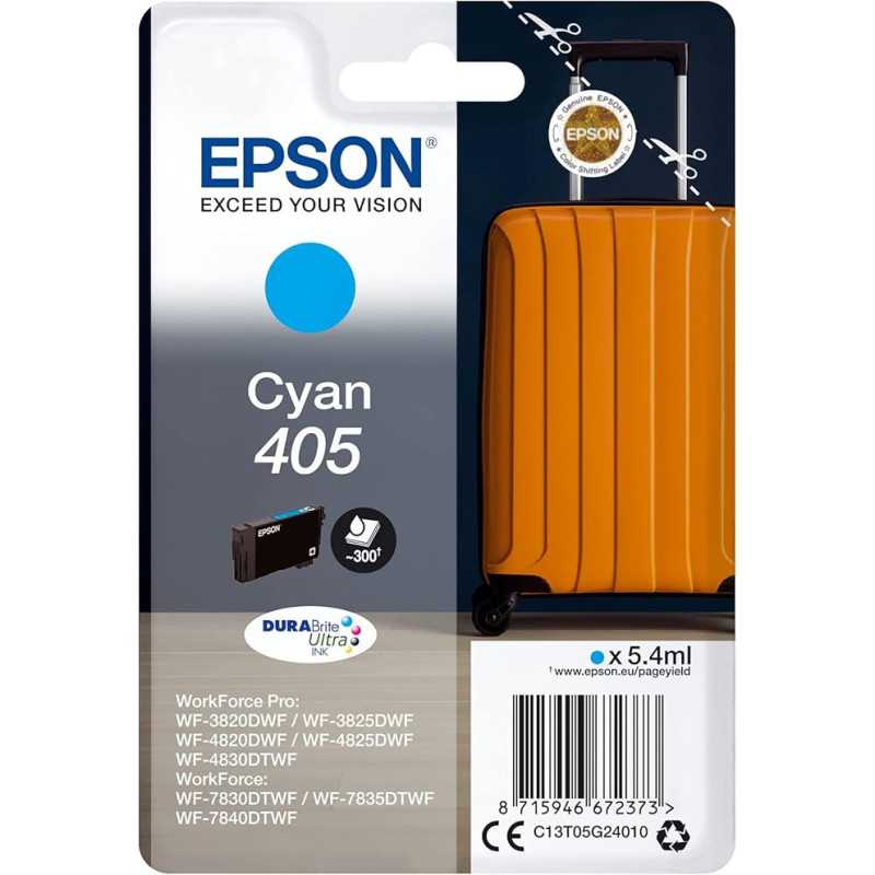 Epson 405 Cyan Valise Cartouche authentique au meilleur prix