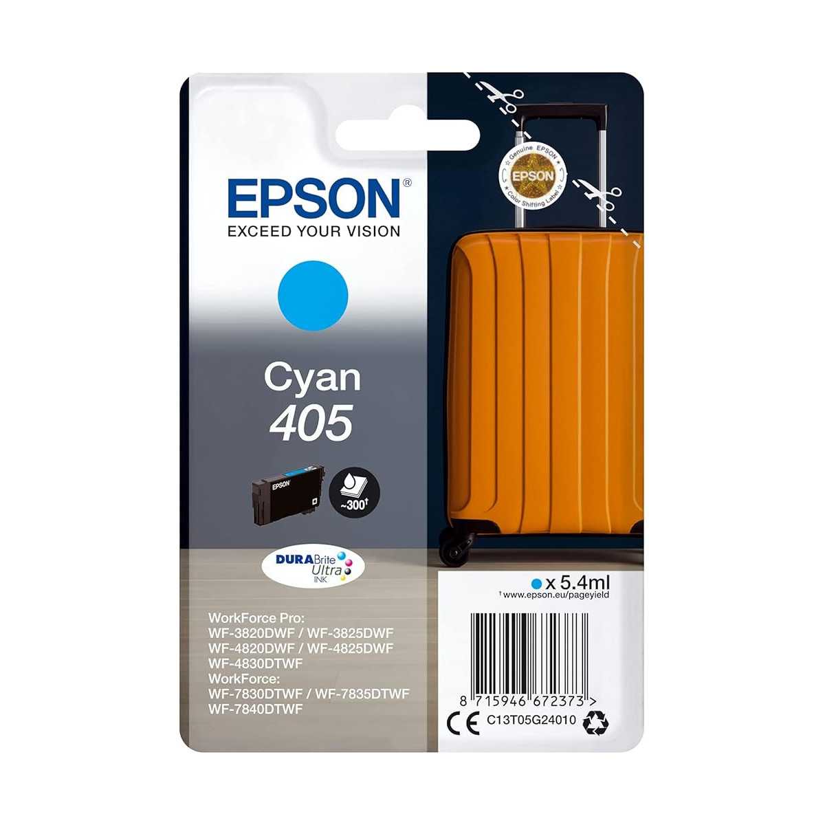 Epson 405 Cyan Valise Cartouche authentique au meilleur prix