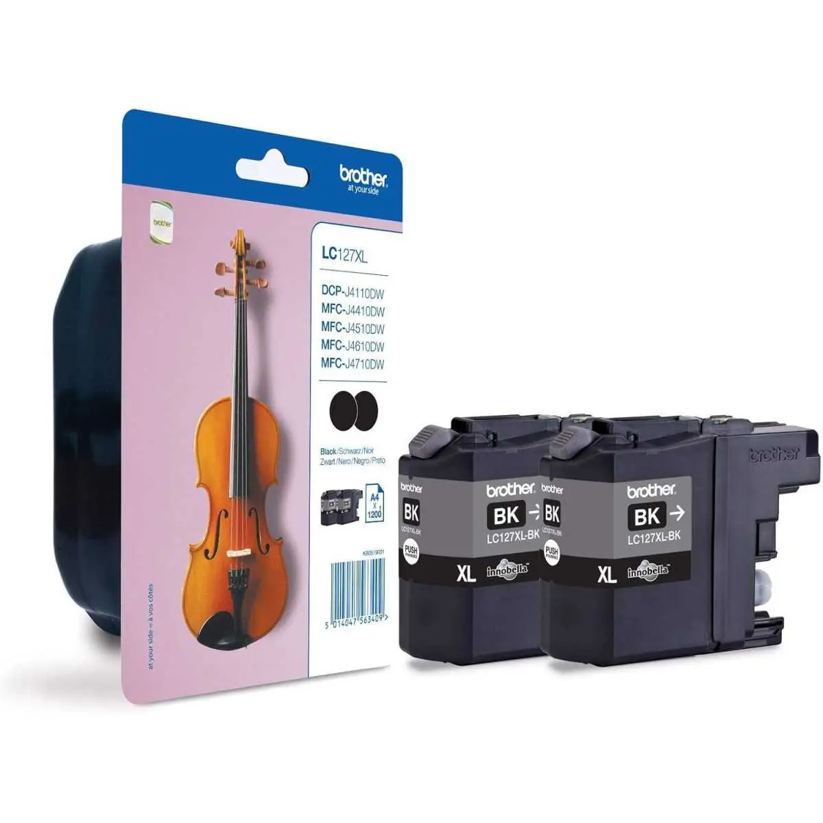 Brother LC127XL Noir Pack de 2 cartouches d'encre d'origine Brother LC127XL Noir Pack de 2 cartouches d'encre d'origine