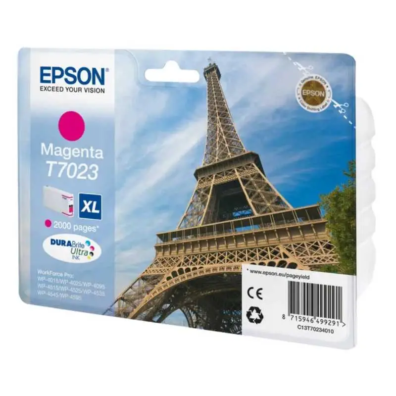 Epson T7023XL Magenta Tour Eiffel Cartouche d'origine
