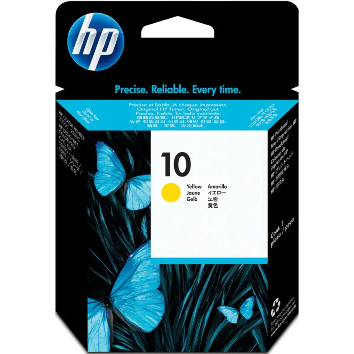 HP 10 Jaune Tête d'impression d'origine - C4803A