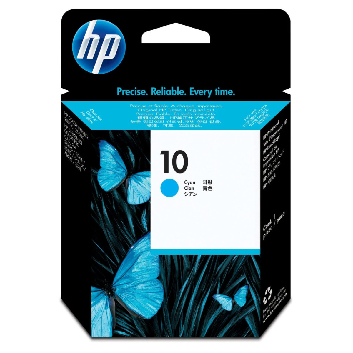 HP 10 Cyan Tête d'impression d'origine - C4801A