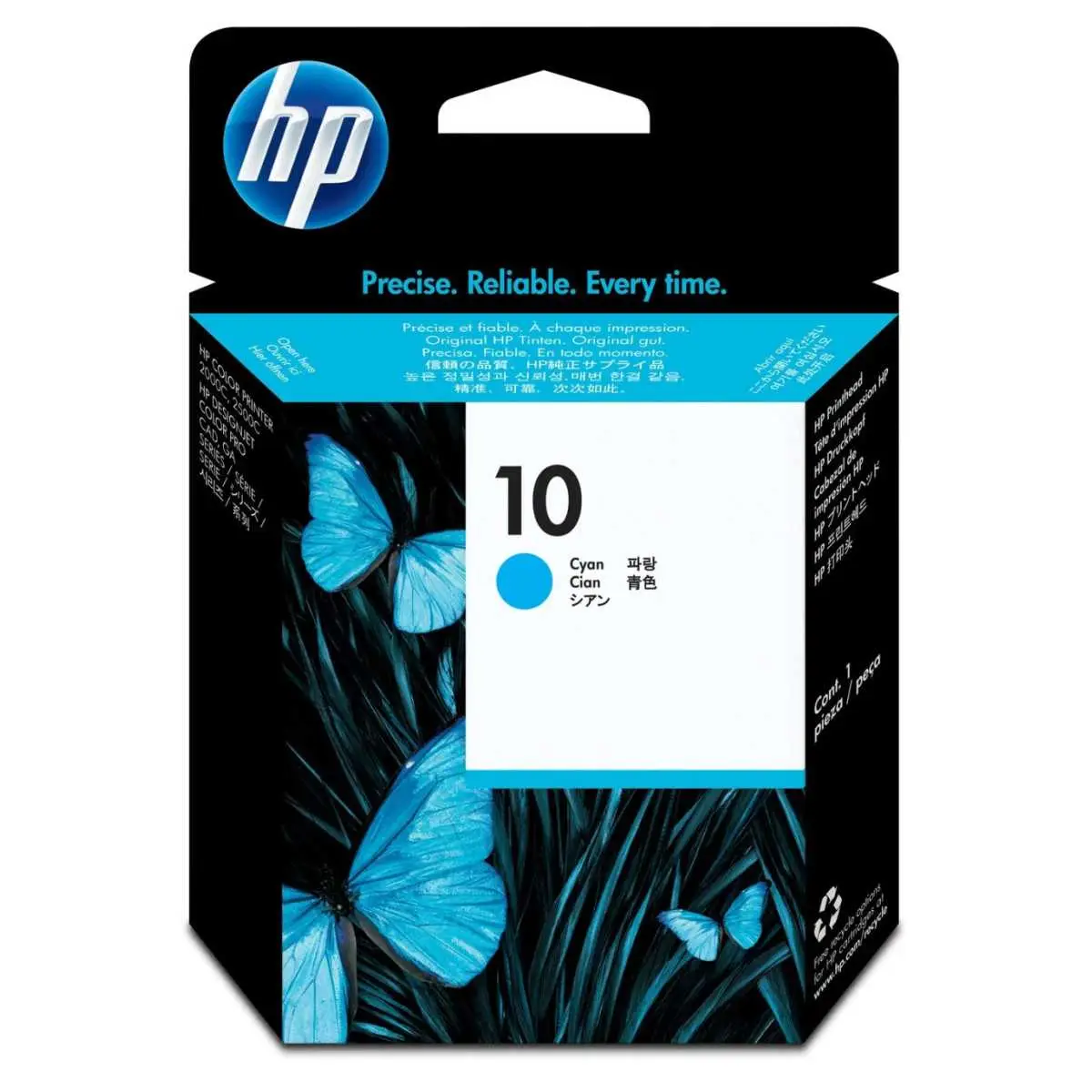 HP 10 Cyan Tête d'impression d'origine - C4801A