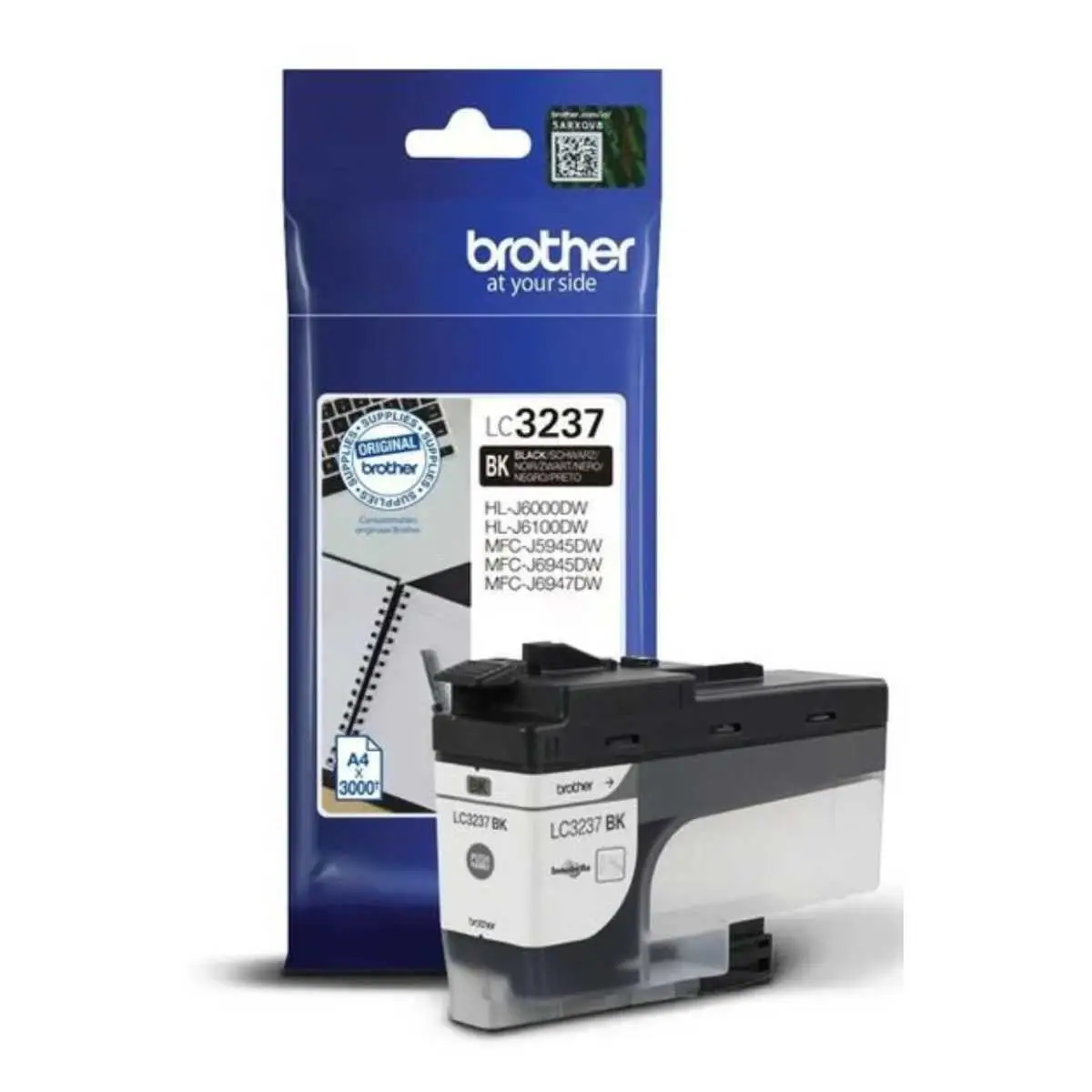 Brother LC3237BK Noir Cartouche d'encre d'origine