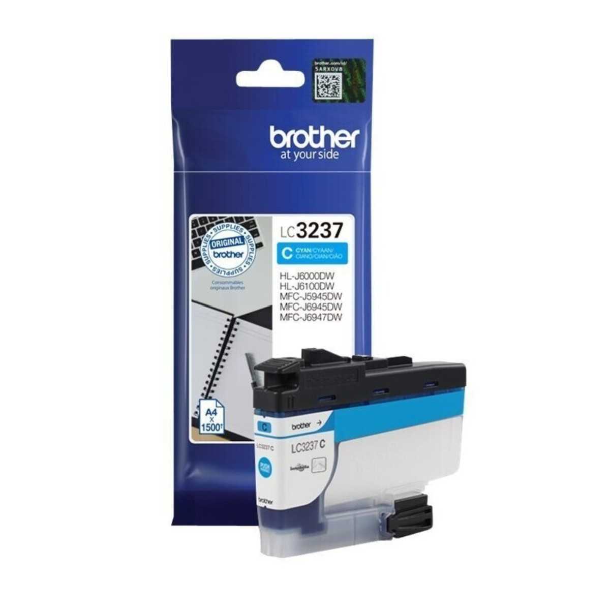 Brother LC3237C Cyan Cartouche d'encre d'origine