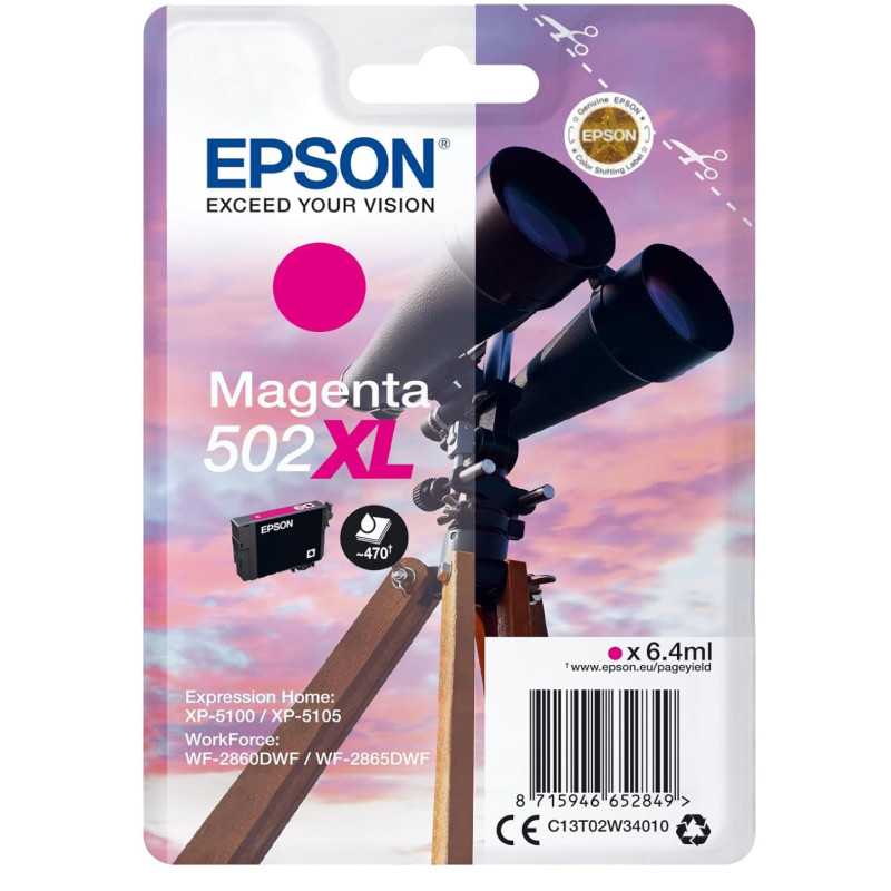 Epson 502XL Magenta Jumelles Cartouche authentique au meilleur prix