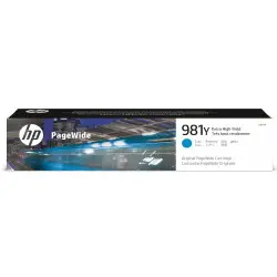 HP 981Y Cyan Cartouche d'encre d'origine - L0R13A