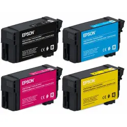 Epson T40C Noir couleur Pack de 4 Cartouches d'encre d'origine