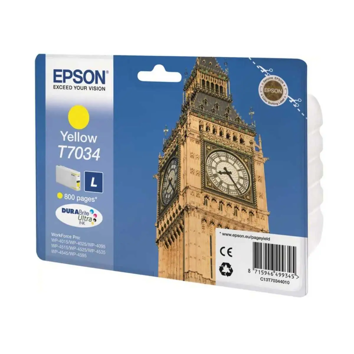 Epson T7034 Jaune Big Ben cartouche d'encre d'origine