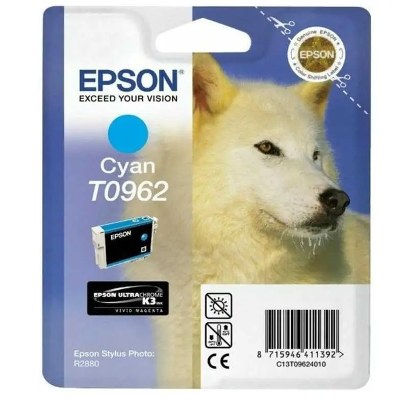 Epson T0962 Cyan Loup Cartouche authentique au meilleur prix