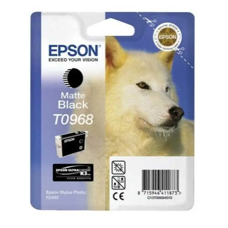 Epson T0968 Noir mat Loup Cartouche authentique au meilleur prix