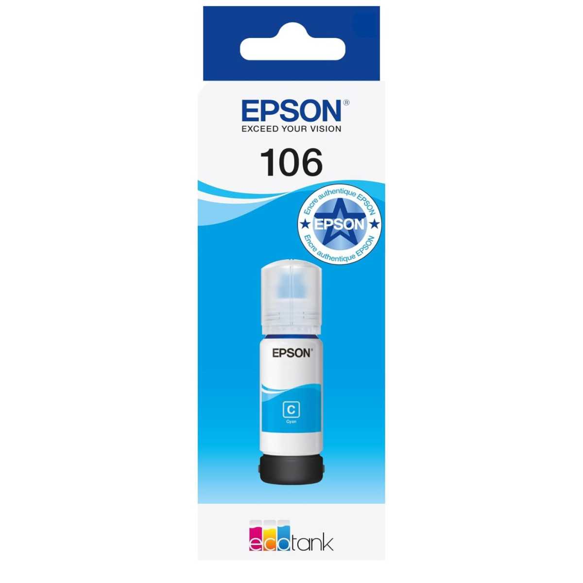 Epson 106 Cyan réservoir d'encre d'origine