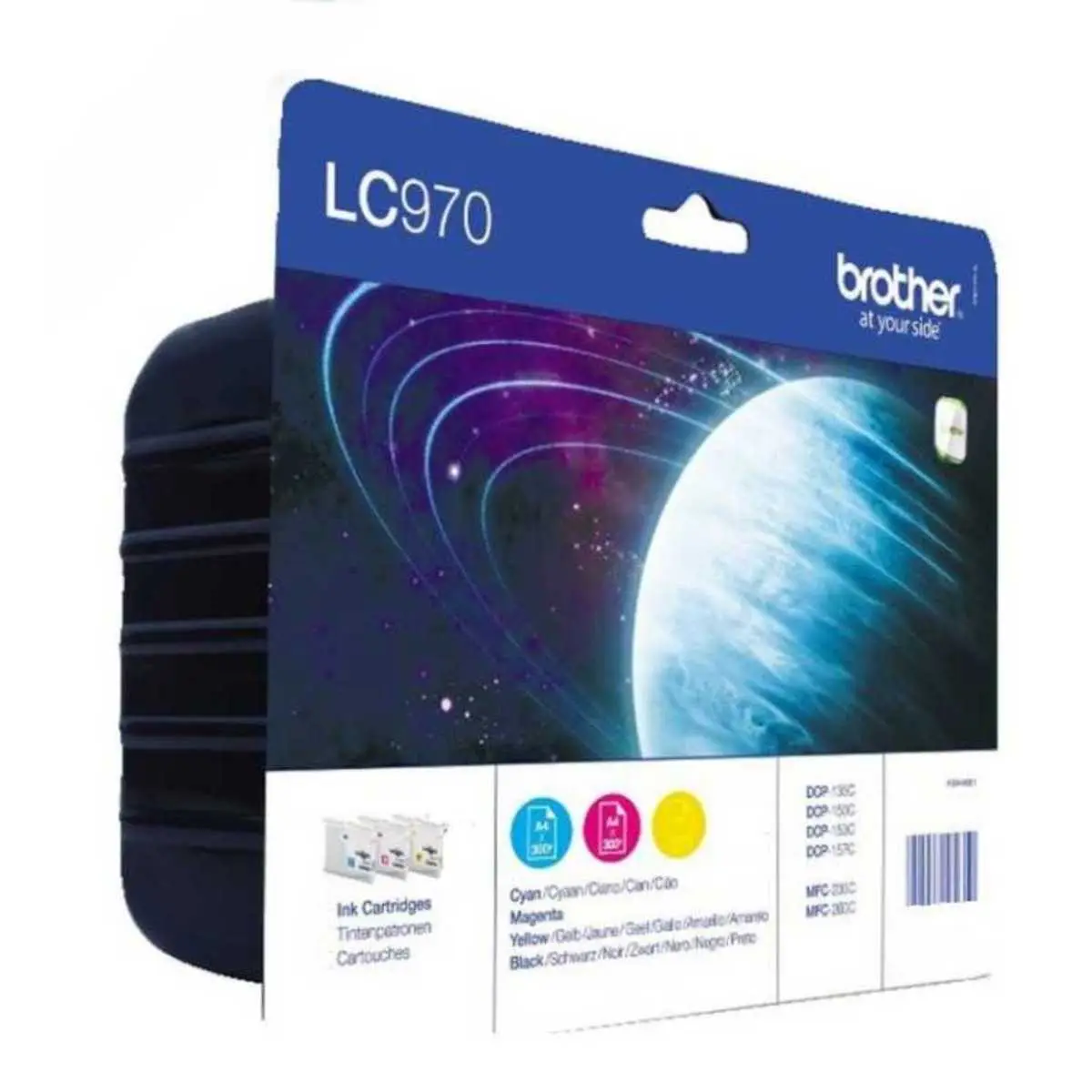 Brother LC970 Couleur – Multipack de 3 cartouches d'origine au meilleur prix (Cyan, Magenta, Jaune) – Livraison offerte