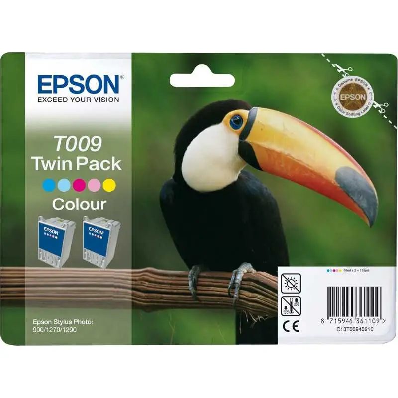 Epson T009 couleur Toucan Multipack de 2 cartouches d'encre d'origine