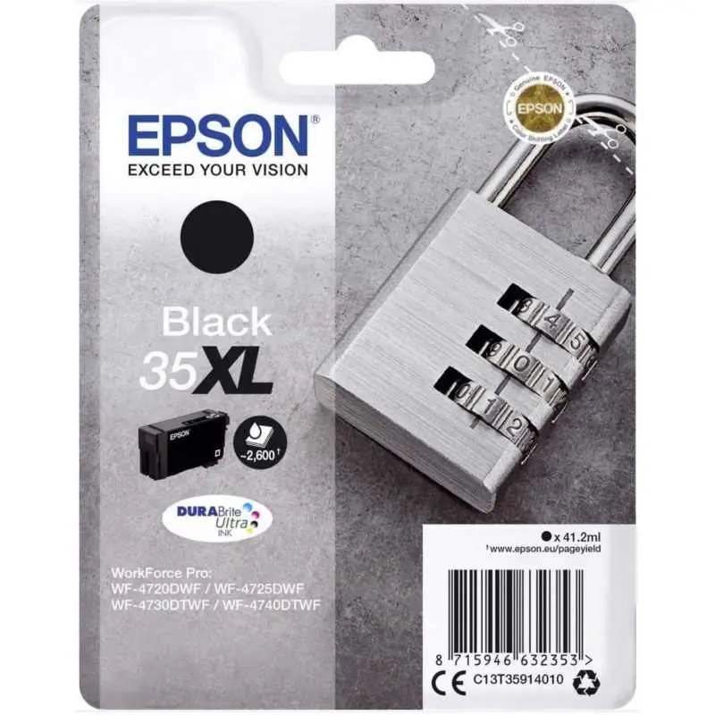 Epson 35XL Noir Cadenas Cartouche authentique au meilleur prix